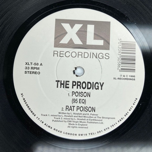 SEE VIDEO: The Prodigy - Poison - Used Vinyl Record 12 - B4593A - Picture 10 of 10